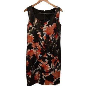 Lafayette 148 NY Rebecca Abstract Floral Dress size 8 Multicolor